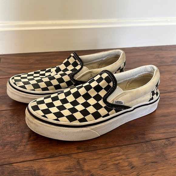 checkered vans size 6